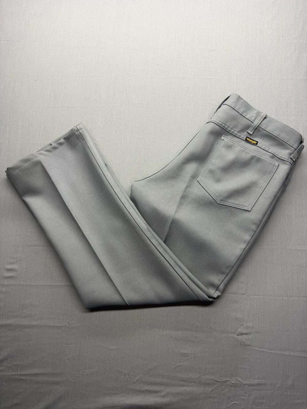 Wrangler Western Dress Pants Gray Polyester